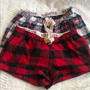 Hollister Flannel PJ Shorts XS
